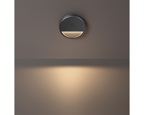 359708 OVER NT25 434 серый Светильник накладной сенсорный для лестниц IP20  LED 0.4W 3000К 1000mAh Li-ion, 5V VESPERA