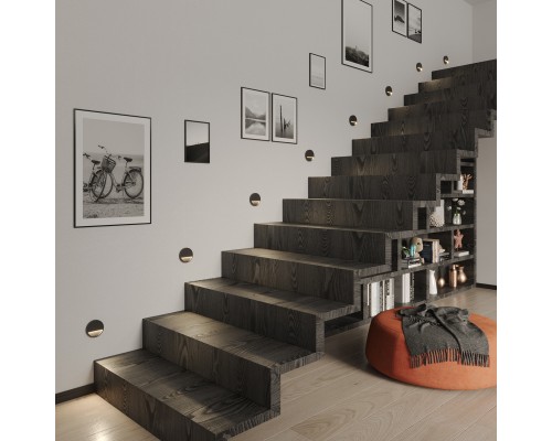 359708 OVER NT25 434 серый Светильник накладной сенсорный для лестниц IP20  LED 0.4W 3000К 1000mAh Li-ion, 5V VESPERA