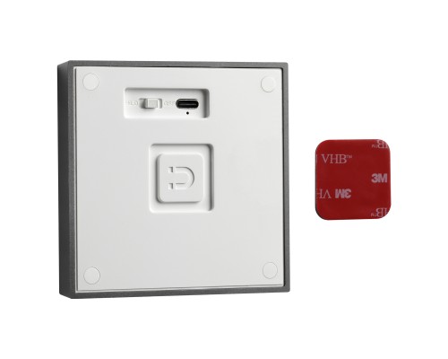 359710 OVER NT25 434 серый Светильник накладной сенсорный для лестниц IP20  LED 0.4W 3000К 1000mAh Li-ion, 5V VESPERA