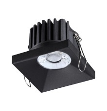 358481 SPOT NT21 204 черный Светильник встраиваемый IP44 LED 3000K 10W 100-265V METIS