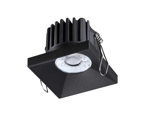 358481 SPOT NT21 204 черный Светильник встраиваемый IP44 LED 3000K 10W 100-265V METIS