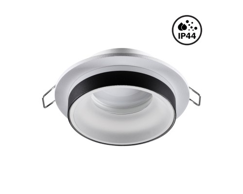 370784 SPOT NT21 246 белый/черный Светильник встраиваемый влагозащищенный IP44 GU10 9W 220V WATER