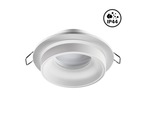 370781 SPOT NT21 246 белый Светильник встраиваемый влагозащищенный IP44 GU10 9W 220V WATER