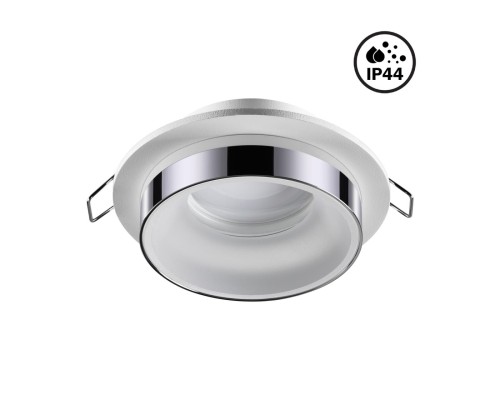 370782 SPOT NT21 246 белый/хром Светильник встраиваемый влагозащищенный IP44 GU10 9W 220V WATER