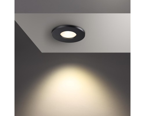 370801 SPOT NT22 черный Светильник встраиваемый влагозащищенный IP44 GU10 50W 220V AQUA