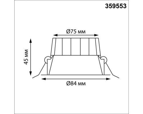 359553 WIR NT25 000 белый Светильник встраиваемый с переключателем цв. температуры IP44 LED 10W 220-240V 3000К\4000К\6000К CLARA