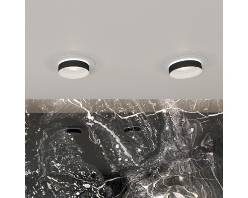 370784 SPOT NT21 246 белый/черный Светильник встраиваемый влагозащищенный IP44 GU10 9W 220V WATER