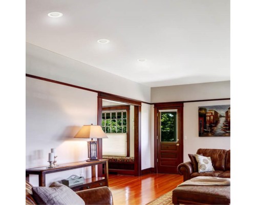 Встраиваемый светодиодный светильник Novotech Drum 357601 хром 10 Вт 100-265V IP44 3000K