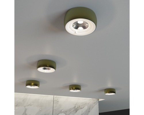 370800 SPOT NT21 249 белый/матовое золото Светильник встраиваемый влагозащищенный IP44 GU10 50W 220V WATER