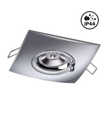 370794 SPOT NT21 248 хром Светильник встраиваемый влагозащищенный IP44 GU10 50W 220V WATER