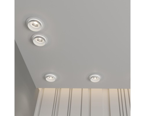 370781 SPOT NT21 246 белый Светильник встраиваемый влагозащищенный IP44 GU10 9W 220V WATER