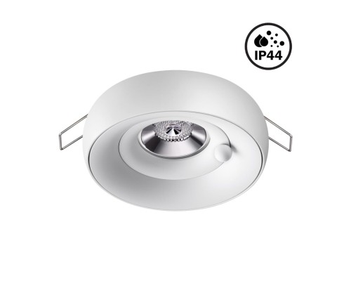 370797 SPOT NT21 249 белый/белый Светильник встраиваемый влагозащищенный IP44 GU10 50W 220V WATER