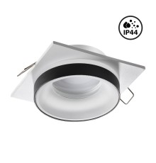 370788 SPOT NT21 246 белый/черный Светильник встраиваемый влагозащищенный IP44 GU10 9W 220V WATER