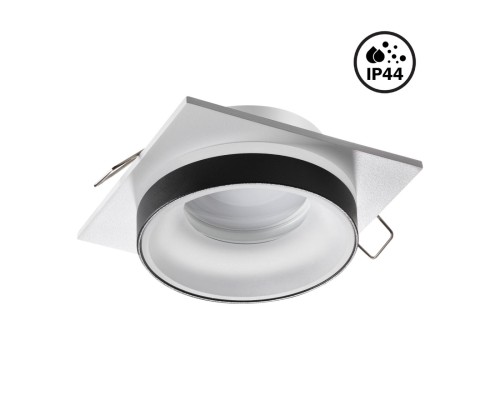 370788 SPOT NT21 246 белый/черный Светильник встраиваемый влагозащищенный IP44 GU10 9W 220V WATER