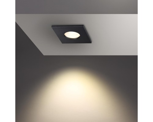 370805 SPOT NT22 черный Светильник встраиваемый влагозащищенный IP44 GU10 50W 220V AQUA