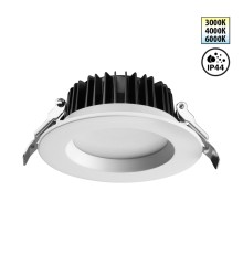 359413 SPOT NT24 000 белый Светильник встраиваемый с переключателем цв. температуры IP44 LED 10W 170-265V 3000К\4000К\6000К DRUM