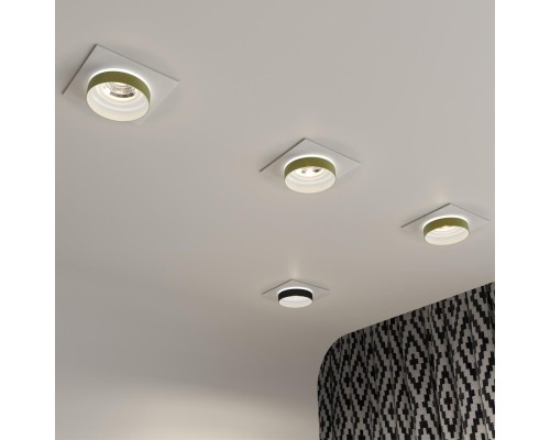 370787 SPOT NT21 246 белый/золото Светильник встраиваемый влагозащищенный GU10 9W 220V WATER