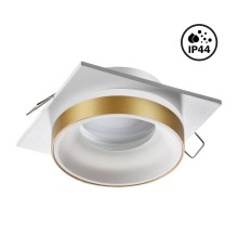 370787 SPOT NT21 246 белый/золото Светильник встраиваемый влагозащищенный GU10 9W 220V WATER
