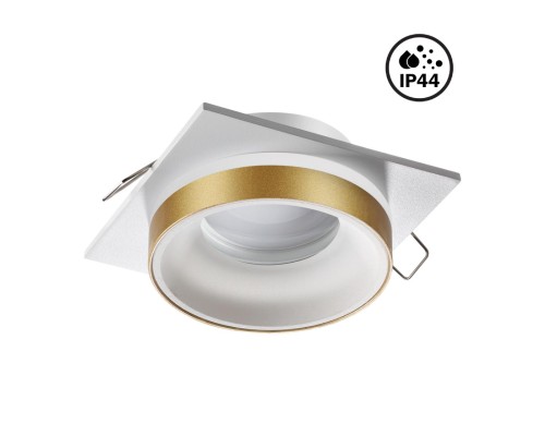 370787 SPOT NT21 246 белый/золото Светильник встраиваемый влагозащищенный GU10 9W 220V WATER