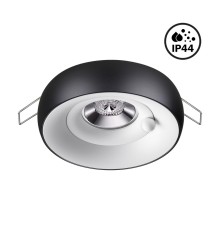 370798 SPOT NT21 249 белый/черный Светильник встраиваемый влагозащищенный IP44 GU10 50W 220V WATER