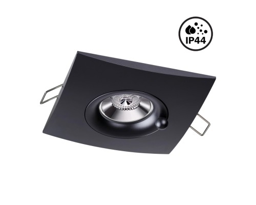 370796 SPOT NT21 248 черный Светильник встраиваемый влагозащищенный IP44 GU10 50W 220V WATER