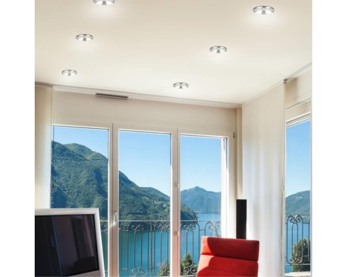 Встраиваемый светодиодный светильник Novotech Metis 357589 хром 10 Вт 100-265V IP44 3000K