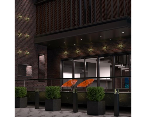 370959 STREET NT23 354 черный Светильник ландшафтный IP54 E27 max 20W 220-240V VISIO