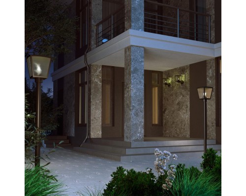 370944 STREET NT23 350 темно-серый Светильник ландшафтный IP54 E27 18W 220-240V PARK