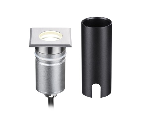 6661/1GB NATURE ODL24 631 черный/металл Встраиваемый грунтовый светильник IP67 LED 3W 4000K 12V/24V INGRO