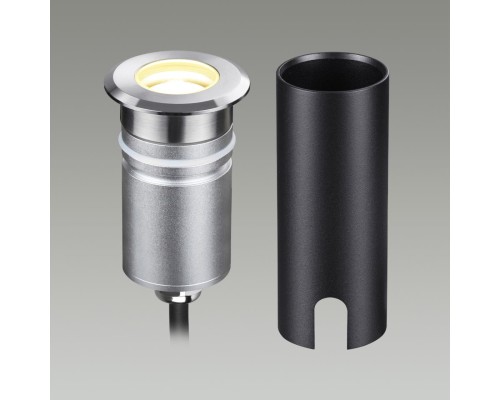 6660/1GL3 NATURE ODL26 689 черный/металл Встраиваемый грунтовый светильник IP67 LED 3W 3000K 12V/24V INGRO (нужен драйвер 357781/357782)