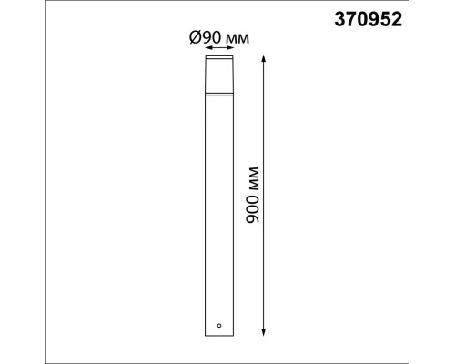 370952 STREET NT23 353 темно-серый Светильник ландшафтный IP54 E27 15W 220-240V VIDO