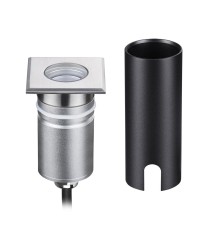 6661/1GB NATURE ODL24 631 черный/металл Встраиваемый грунтовый светильник IP67 LED 3W 4000K 12V/24V INGRO