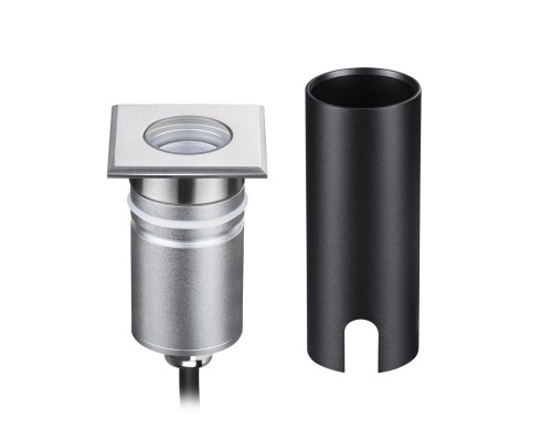 6661/1GB NATURE ODL24 631 черный/металл Встраиваемый грунтовый светильник IP67 LED 3W 4000K 12V/24V INGRO