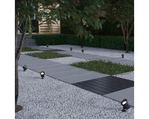 359219 STREET NT23 400 черный Светильник ландшафтный светодиодный грунтовой IP65 LED 13W 110-240V 1040Лм 4000К LANDSCAPE