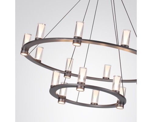 7143/110L HIGHTECH ODL26 513 светильник темный никель/акрилл/металл IP20 LED 93W 5960Лм 3000K 220V DEFANCE