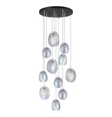 5039/11 MODERN ODL24 297 черный/перламутровый/металл/стекло Люстра каскадная G9 11*40W MUSSELS