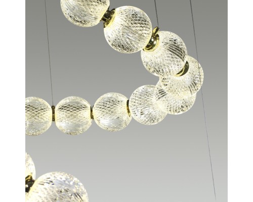 5008/132L L-VISION ODL23 413 золотой/прозрачный/металл/акрил Люстра LED 132W 4000K 6600Лм CRYSTAL