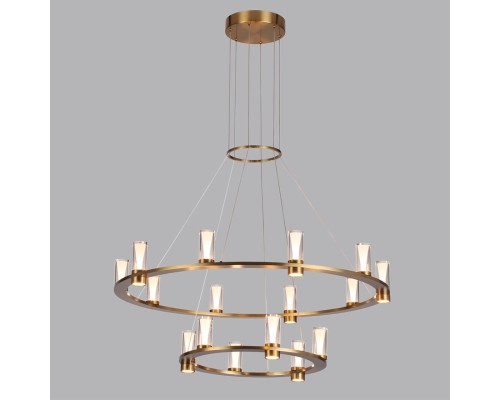 7144/110L HIGHTECH ODL26 515 светильник античная бронза/акрилл/металл IP20 LED 93W 5960Лм 3000K 180° 220V DEFANCE