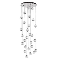 5007/120L L-VISION ODL23 417 хром/прозрачный/металл/акрил Люстра каскадная LED 120W 4000K 6600Лм CRYSTAL