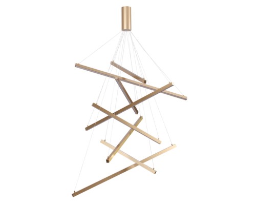 Подвесной светодиодный светильник Odeon Light 3860/96L Cometa золото LED 96 Вт 3000K