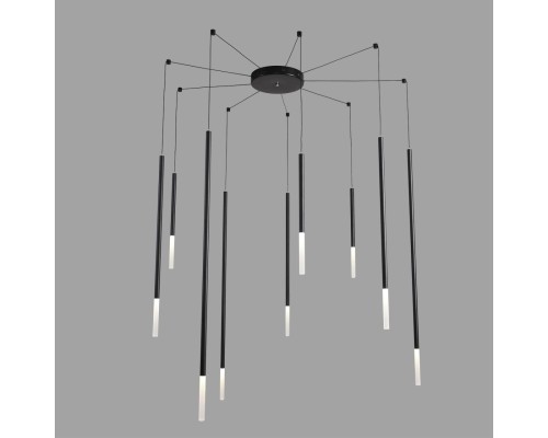 8400/27L LEDIO LN26 000 черный/белый, металл/акрил Люстра LED 27W 3000K 220V STICK