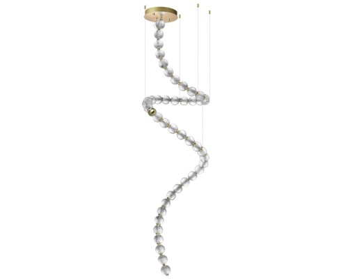 5008/132L L-VISION ODL23 413 золотой/прозрачный/металл/акрил Люстра LED 132W 4000K 6600Лм CRYSTAL