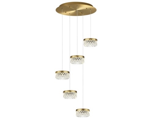 5032/30L L-VISION ODL24 447 античн.бронза/металл/акрил Люстра LED 30W 4000K 1958лм FIVRE