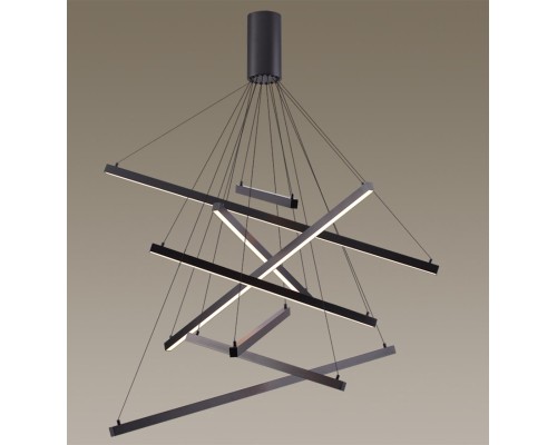 Подвесной светодиодный светильник Odeon Light 3860/96B Cometa черный LED 96 Вт 3000K