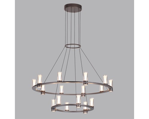 7143/110L HIGHTECH ODL26 513 светильник темный никель/акрилл/металл IP20 LED 93W 5960Лм 3000K 220V DEFANCE