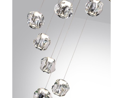 5084/60L L-VISION  хром/прозрачный/металл/акрил Люстра каскадная LED 60W 4000K 3000lm JEMSTONE