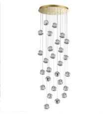 5085/120L L-VISION  золото/прозрачный/металл/акрил Люстра каскадная LED 120W 4000K 5500lm JEMSTONE