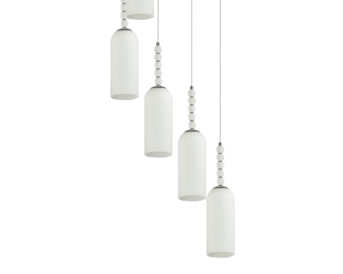 8270/7A NEOCLASSI хром/белый, металл/стекло Люстра каскадная Е14 7*40W 220V TRACY