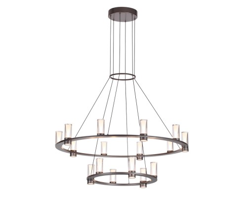 7143/110L HIGHTECH ODL26 513 светильник темный никель/акрилл/металл IP20 LED 93W 5960Лм 3000K 220V DEFANCE