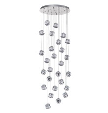 5084/120L L-VISION ODL25 хром/прозрачный/металл/акрил Люстра каскадная LED 120W 4000K 6000Лм JEMSTONE